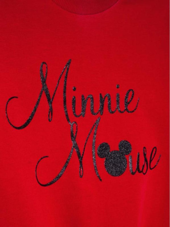 Хлопковый свитшот с мерцающей надписью Disney DD 970 || Джемпер дів. CE DISNEY DD 970, р.128,134-68, royal black