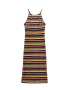 Облегающее платье миди на тонких бретелях LPL 922 || Плаття жін. CE LPL 922, р.170-84-90, black stripes