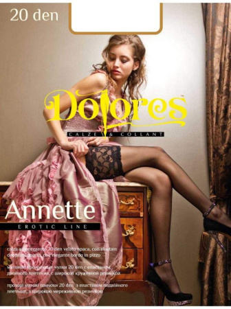 Чулки Dolores ANNETTE 20 den, 3/4, prussia(темно-синий)