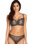 Комплект Ewa Bien Tamal - бюстгальтер с мягкой чашкой B139 и полные трусики C100 Графитово-бирюзово-золотой || Комплект Ewa Bien Tamal - бюстгальтер с мягкой чашкой B139 и полные трусики C100 Графитово-бирюзово-золотой