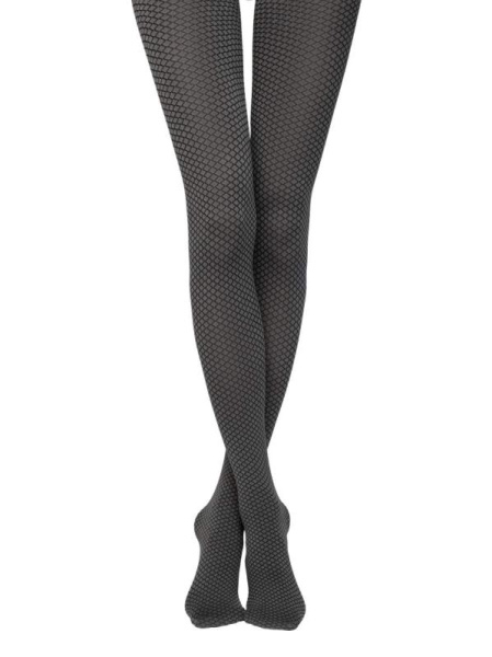 Щільні меланжеві колготки DIAMOND Lycra, р. 2, Grafit Щільні меланжеві колготки DIAMOND Lycra, р. 2, Grafit