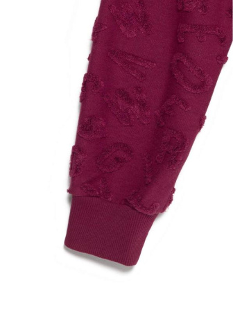 Ультрамягкий свитшот из фактурного трикотажа LD 1050 || Джемпер жін. CE LD 1050, р.170-104, red bordo