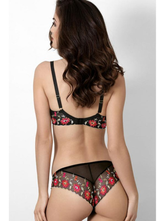 Комплект Ewa Bien Abigeil - бюстгальтер с мягкой чашкой B103 и бразилианки C511 Черно-оранжевый || Комплект Ewa Bien Abigeil - бюстгальтер с мягкой чашкой B103 и бразилианки C511 Черно-оранжевый