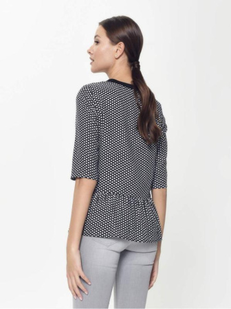 Блузка со звездным принтом LBL 883 || Блуза жін. CE LBL 883, р.170-96-102, black mini star