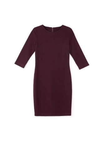 Ультрамодное платье-футляр с металлическим блеском 854 || Плаття жін. CE LPL 854, р.170-100-106, bordo