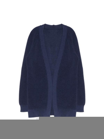 Удлиненный кардиган из итальянской пряжи с вискозой и хлопком LDK 076 || Кардиган жін. CE LDK076 18С-283СП, р.170-84, dark navy