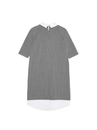 Платье в &quot;гусиную лапку&quot; с имитацией рубашки LPL 1052 || Плаття жін. CE LPL 1052, р.164-96-102, grey-white