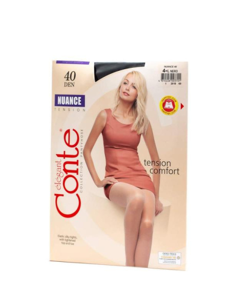 Колготки з шортиками NUAN Conte 40 Lycra, р. 2, Nero Колготки з шортиками NUAN Conte 40 Lycra, р. 2, Nero