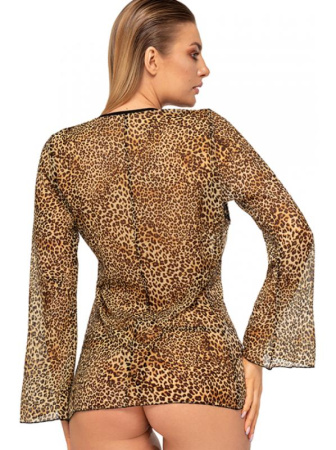 Пеньюар Anais Taisha Шоколадно-бежево-черный || Пеньюар Anais Taisha Шоколадно-бежево-черный