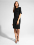 Платье-футляр с легким мерцанием люрекса LPL 1039 || Плаття жін. CE LPL 1039, р.164-84-90, shiny black