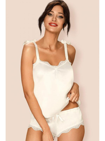 Комплект Obsessive Prima Neve top Экри