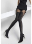 Колготки с имитацией чулок MARILYN Nadia J09, 1/2, black(черный)