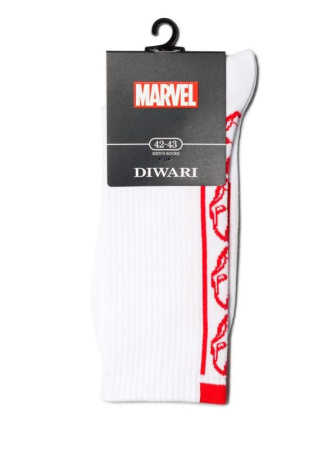 Носки муж. DW MARVEL 19С-222СПМ, р.27, 175 белый || Шкарпетки чол. DW MARVEL 19С-222СПМ, р.25, 177 синій