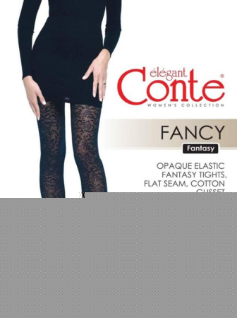 Колготки з візерунком FANCY, р. 4, Nero