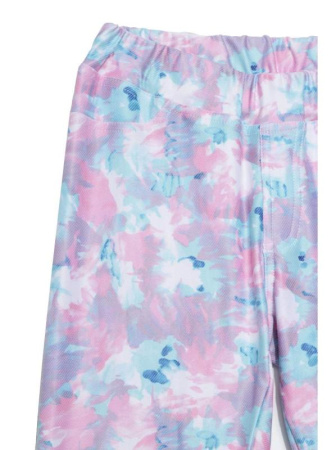 Джеггинсы с акварельным принтом ASTER, р.164-90, pink-white || Джеггінси з акварельними принтом ASTER, р. 164-90, pink / white