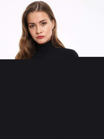 Классическая водолазка-боди в рубчик 823