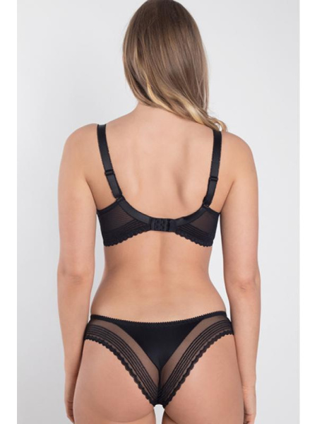 Комплект Samanta Roja - бюстгальтер с мягкой чашкой A122 и бразилианки M300 Черно-розовый