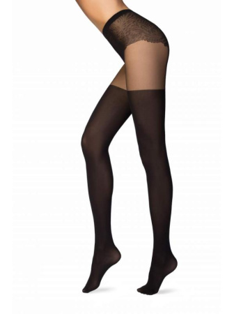 Колготки з імітацією панчіх і пояси з підв'язками EMOTION Lycra