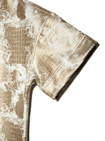 Платье А-силуэта с металлическим принтом LPL 901 || Плаття жін. CE LPL 901, р.170-84-90, off-white gold