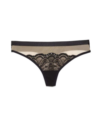 Трусы &quot;стринг&quot; с кристаллами  Swarovski LST 1082 || Труси жін. CE SWAROWSKI LST 1082, р.106, royal black