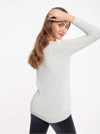 Удлиненный вязаный джемпер 029 || Джемпер жін. CE LDK029 17С-119СП, р.170,176-88, білий