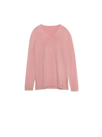 Удлиненный вязаный пуловер с разрезами по бокам LDK 056 || Джемпер жін. CE LDK056 18С-208СП, р.170-88, pastel blue