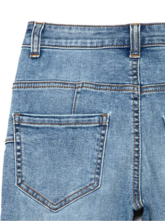 Моделирующие eco-friendly джинсы skinny с высокой посадкой CON-240 || Брюки джинсові жін. CE CON-240, р.164-106, acid washed mid blue