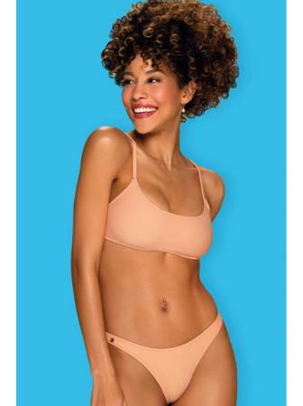 Купальник раздельный Obsessive Mexico Beach - бюст с мягкой чашкой и стринги Коралловый