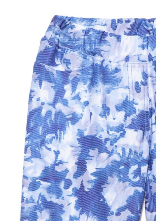 Джеггинсы с акварельным принтом ASTER, р.164-94, blue-white || Джеггінси з акварельними принтом ASTER, р. 164-94, blue-white