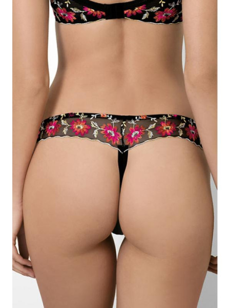 Стринги Ewa Bien Abigeil C201 Черно-оранжевый