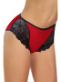 Полные трусики ORO Orabella 2218 Красно-черный || Полные трусики ORO Orabella 2218 Красно-черный