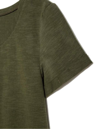 Хлопковая футболка с отложными манжетами LD 926 || Джемпер жін. CE LD 926, р.170-92, deep forest