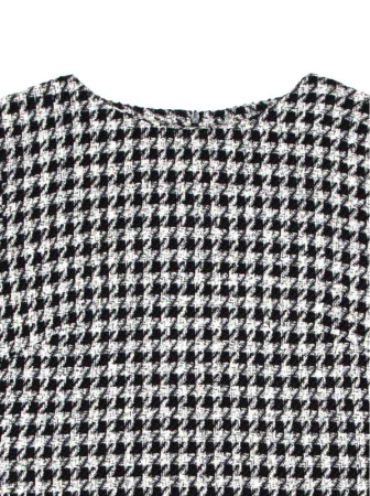 Платье с рисунком &quot;клетка&quot; и легким мерцанием люрекса LPL 1053 || Плаття жін. CE LPL 1053, р.164-92-98, black-ivory