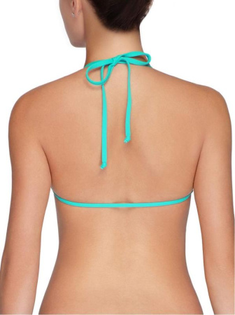 Бикини мягкие треугольники с рюшей EVA || ВКТ CE Бюстгалтер купальний жіночий EVA, р.82-88, кораловий