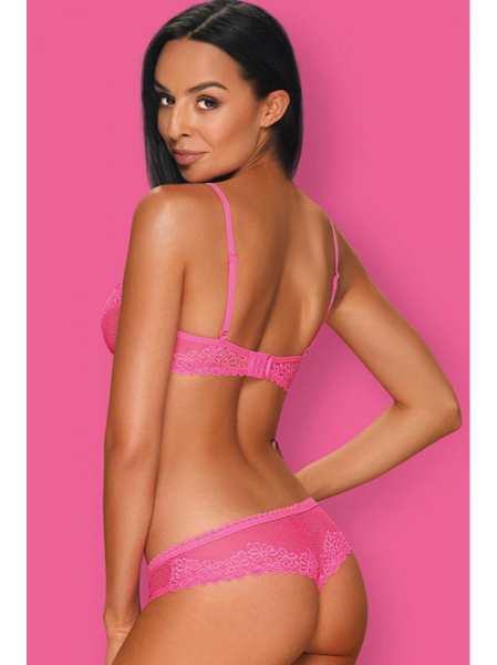 Комплект Obsessive Alabastra set  Неоново-розовый