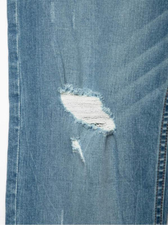 Ультрамодные eco-friendly джинсы с эффектом потертости CON-145 || Брюки джинсові жін. CE CON-145, р.164-98, mid blue