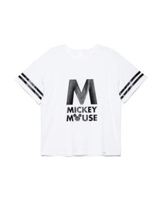 Стильная хлопковая футболка с коротким рукавом Disney LD 948 || Джемпер жін. CE DISNEY LD 948, р.170-96, ice white