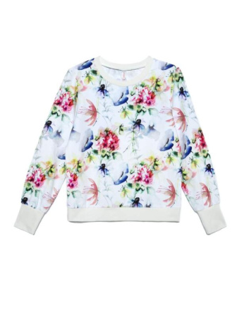 Ультракомфортный хлопковый свитшот LD 894 || Джемпер жін. CE LD 894, р.170-92, blossom