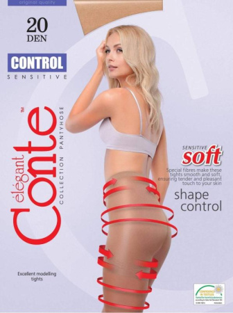 Колготки моделирующие CONTE Control 20, 2, bronz(цвет загара)