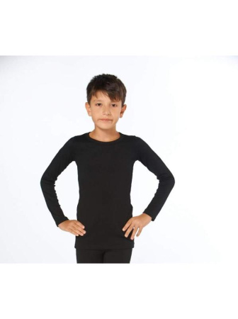 Детская футболка с длинным рукавом Sevim Арт:7078, , Черный