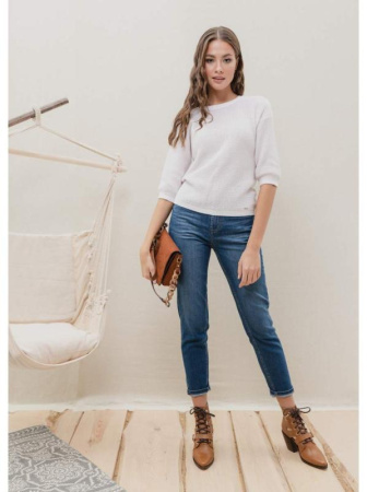 Eco-friendly джинсы c эффектом мгновенная коррекция живота CON-136