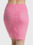 Моделирующая юбка с рисунками на карманах ELECTRA || ВТЖ Спідниця жін. CE ELECTRA, р.170-94, рожевий