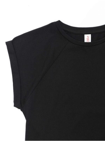 Хлопковая футболка с манжетами LD 1109 || Джемпер жін. CE LD 1109, р.170-92, black