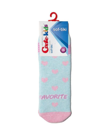 Носки дет. CK SOF-TIKI 7С-46СП, р.18, 416 бледно-бирюзовый || Шкарпетки дит. CK SOF-TIKI 7С-46СП, р.18, 417 сірий