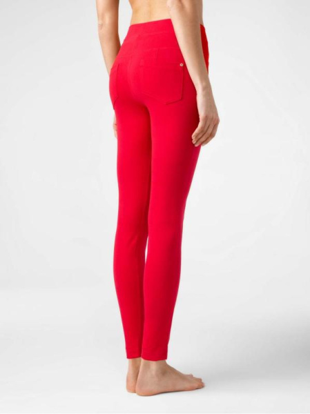 Моделирующие джеггинсы с высокой посадкой INSTYLE, р.164-94, red