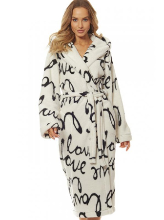 Халат L&L 2117 Secret Экри-черный