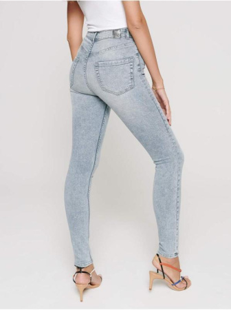 Моделирующие джинсы skinny с супервысокой посадкой CON-216 Lycra || Брюки джинсові жін. CE CON-216, р.164-102, acid washed grey