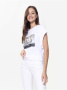 Хлопковая футболка с металлическим принтом LD 924 || Джемпер жін. CE LD 924, р.170-96, white