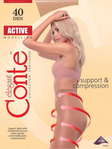 Колготки з втягуючими шортиками Active 40 Lycra Колготки з втягуючими шортиками Active 40 Lycra
