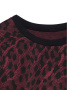 Свитшот c леопардовым рисунком LD 1054 || Джемпер жін. CE LD 1054, р.170-92, bordo leo